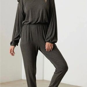 Women's Charcoal Jumpsuit